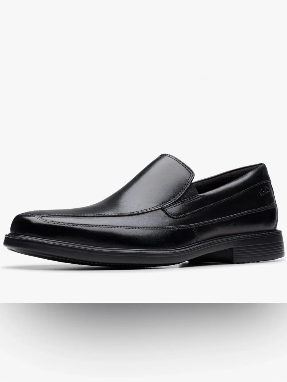 NEW Clarks Men's Cosgrove Free Black Leather Slip Ons Sz 10